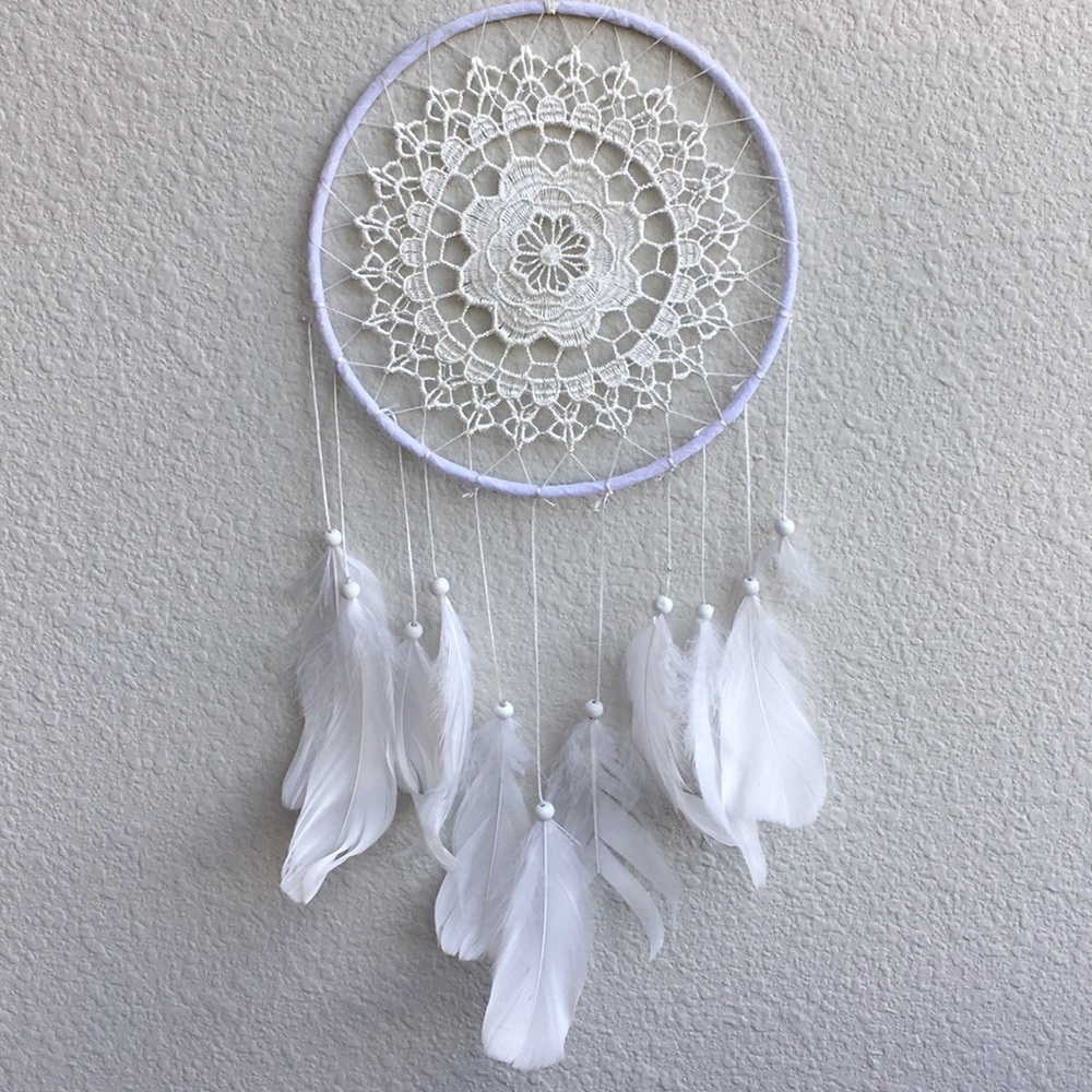 Handmade White Dreamy Dreamcatcher!